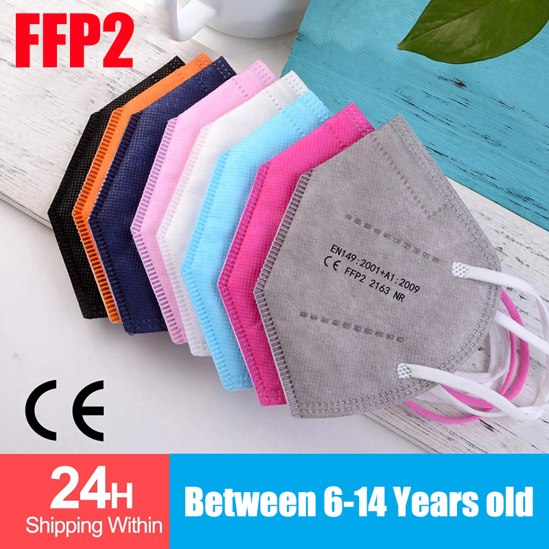 100pcs Kids mascarillas fpp2 B - Black Face Mask Pack recension och pris