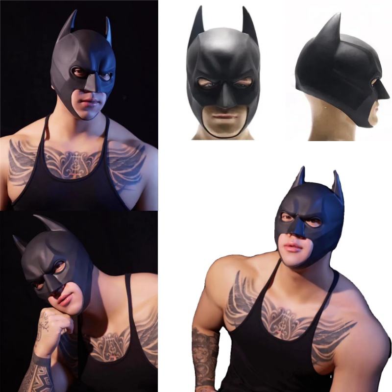 Halloween Black Bat Mask Super - Respirator Half Face recension och pris