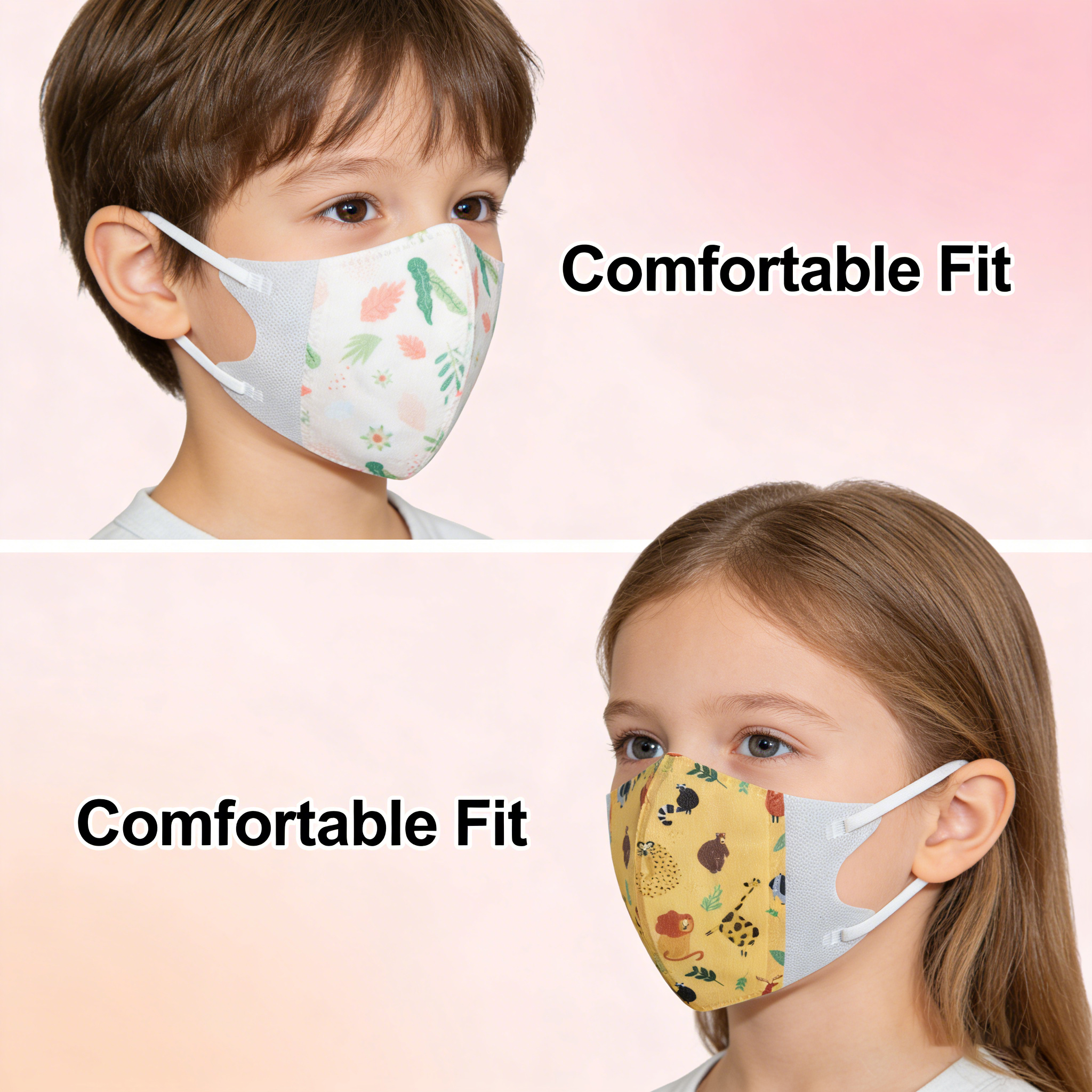 50-100pcs  Kids Face Mask FPP2 - Face Mask Storage Box recension och pris
