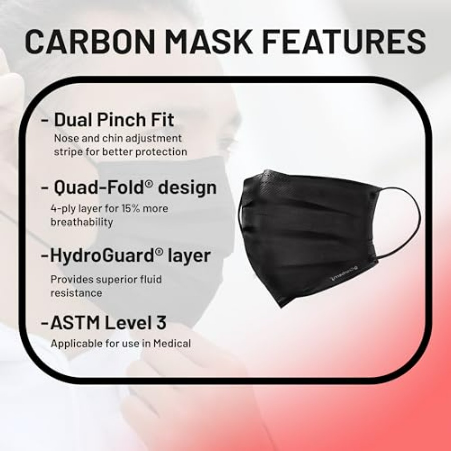 Cranberry USA Carbon Black Fac - Black Face Mask Pack recension och pris