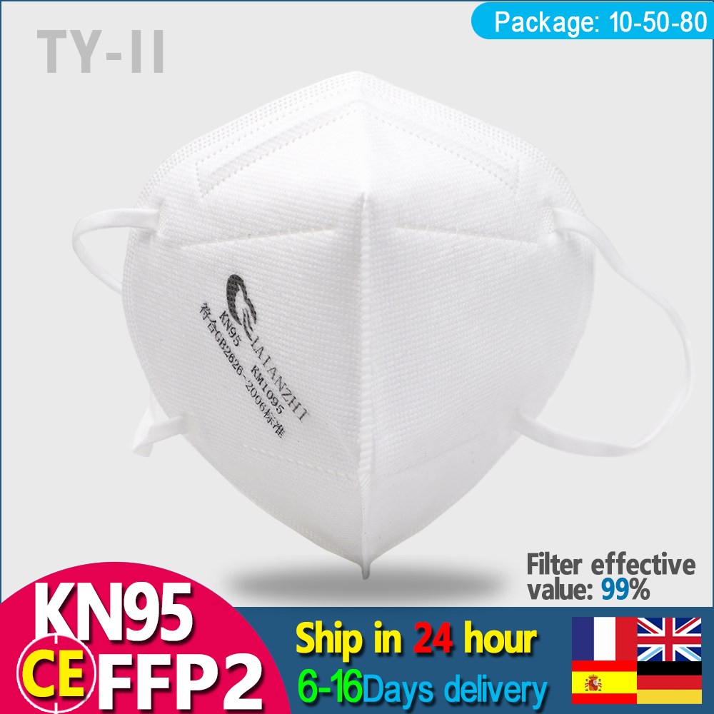 LAIANZHI 50PCS FFP2 Face masks - Kn95 Respirator Mask recension och pris
