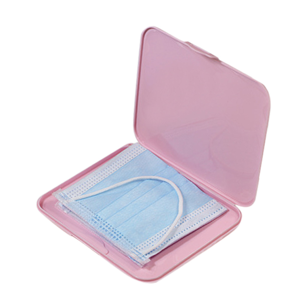 Pink Mask Cover Green Box Mask - Face Mask Storage Box recension och pris