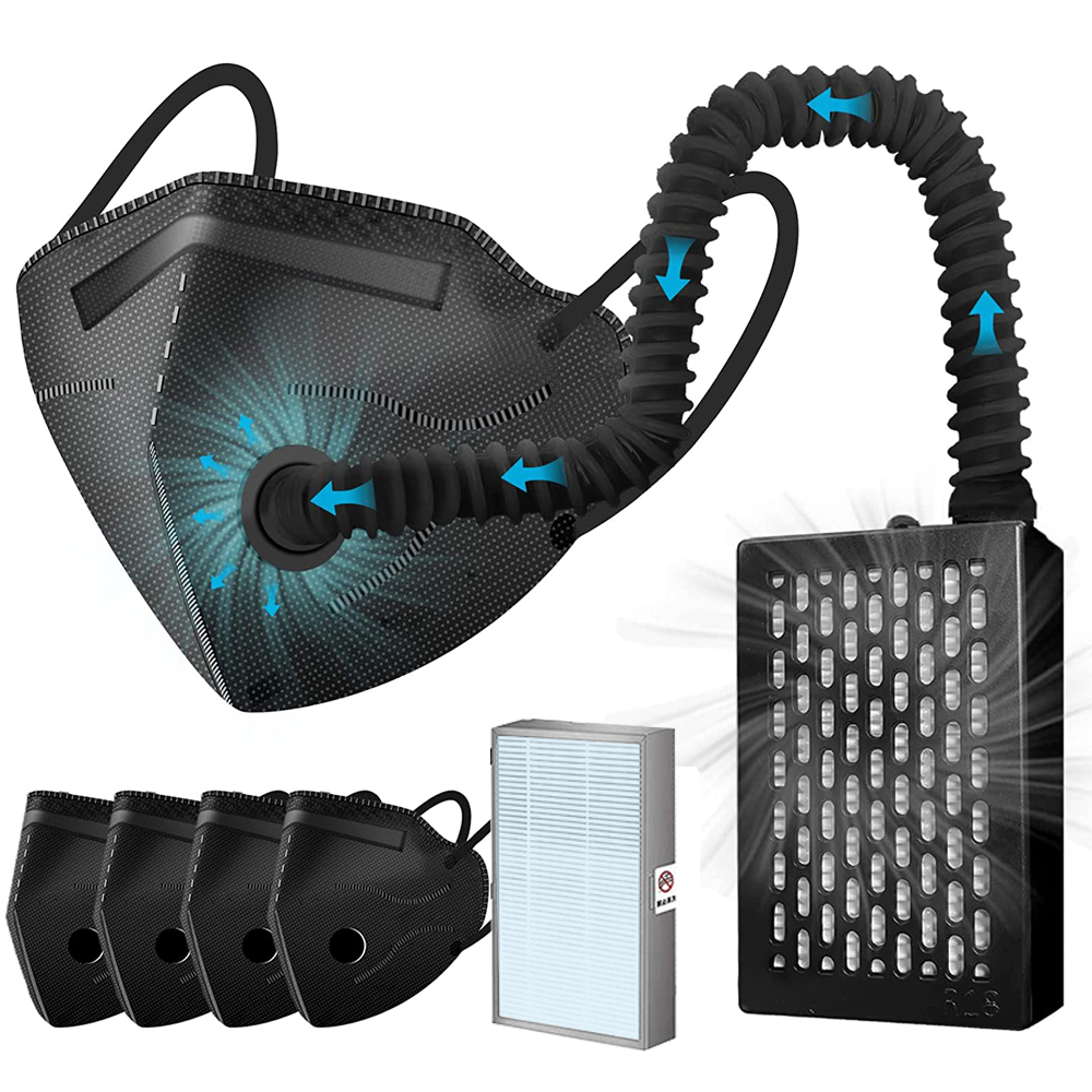 Electric KN95 Mask with Fan -  - Kn95 Respirator Mask recension och pris
