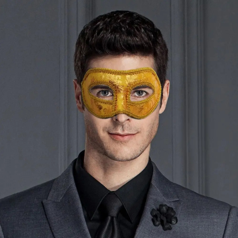 Men Mardi Gras Carnival Mask V - Respirator Half Face recension och pris