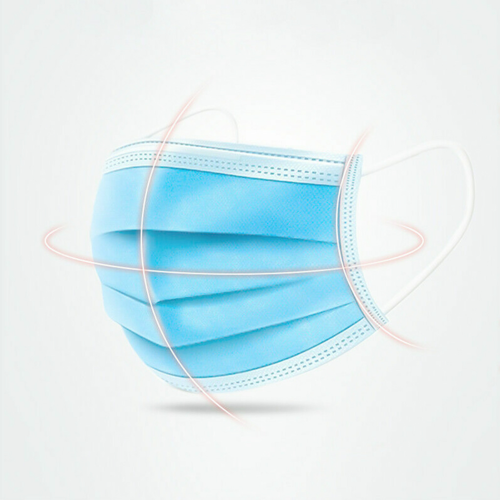 50piece Safe And Professional  - Disposable Mask Blue recension och pris