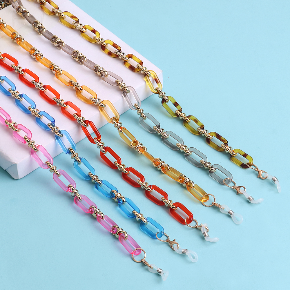 Colorful Transparent Link Acry - Mask Chain Holder recension och pris
