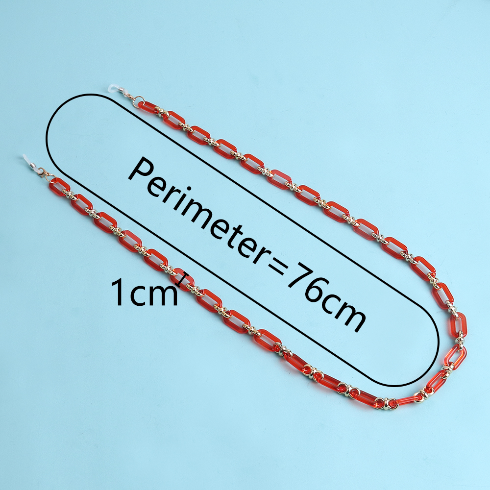 Colorful Transparent Link Acry - Mask Chain Holder recension och pris