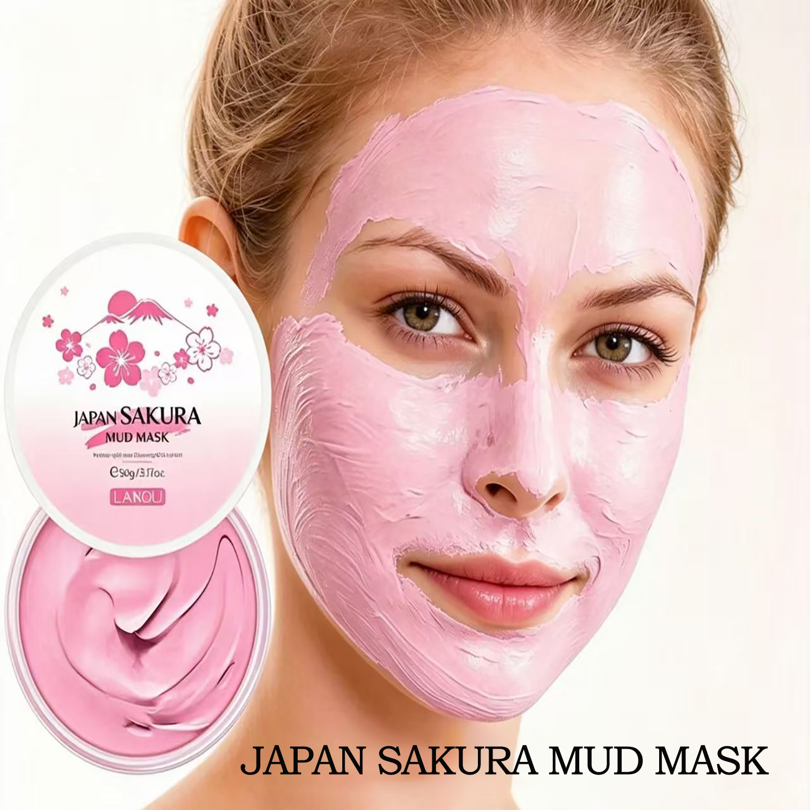 LAIKOU Sakura Clay Mask 25g 90 - Dust Mask Construction recension och pris