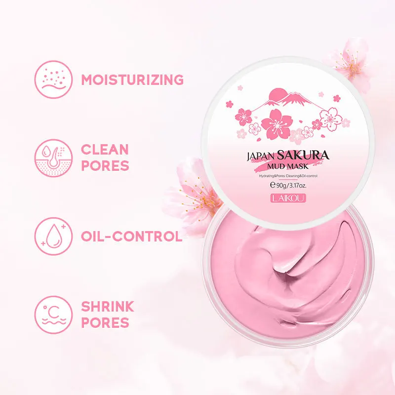 LAIKOU Sakura Clay Mask 25g 90 - Dust Mask Construction recension och pris
