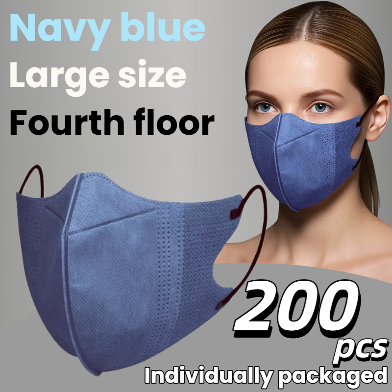 200Pcs/3D Three-Dimensional Da - Disposable Mask Blue recension och pris
