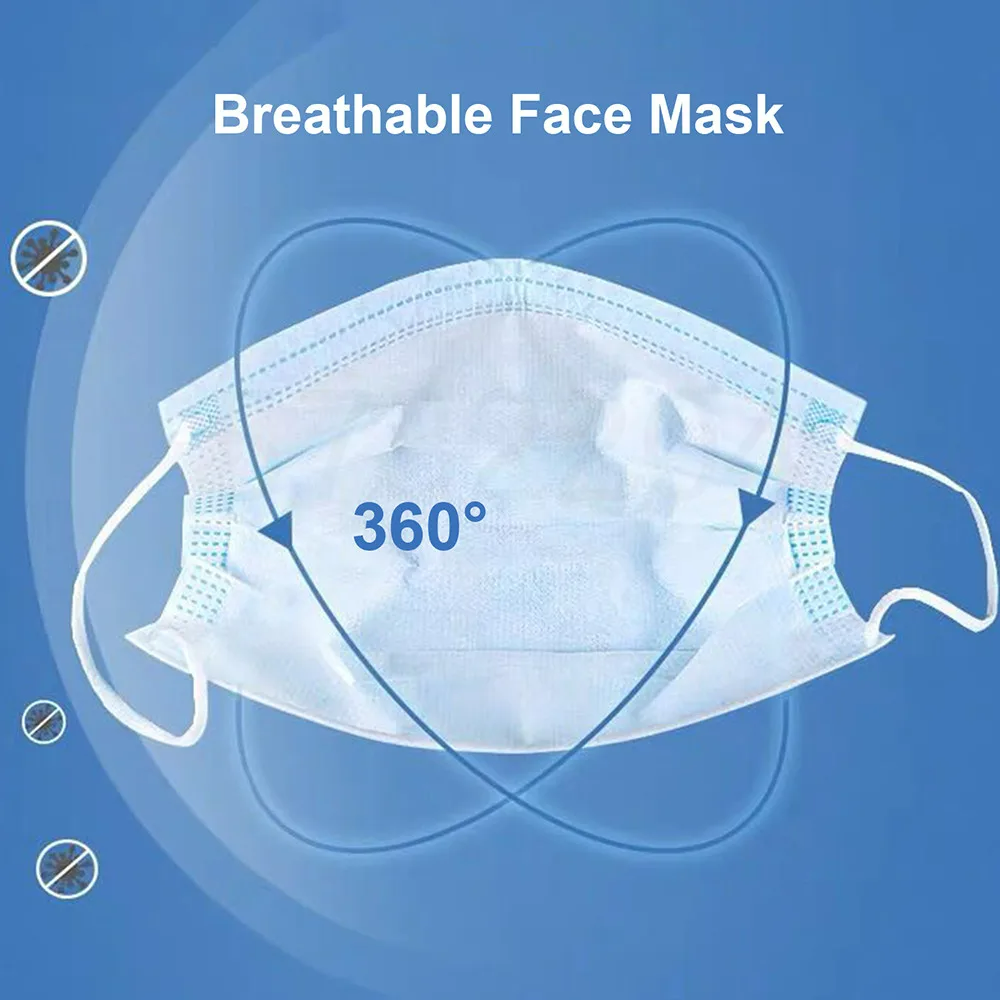 100/200pcs Nipah Virus Persona - Disposable Surgical Mask recension och pris