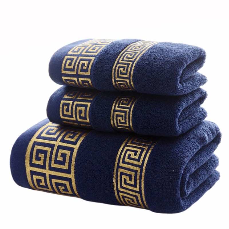 Set of 3 Cotton Bathroom Towel - Cloth Face Mask Washable recension och pris