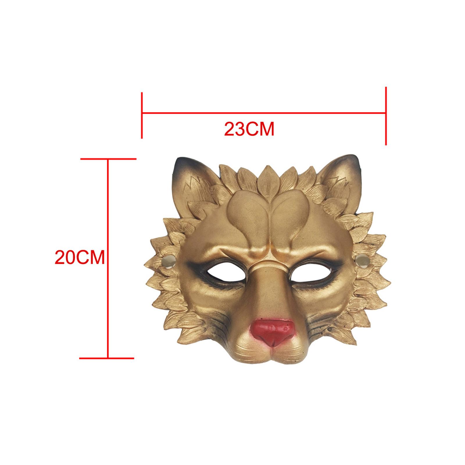 Lion Mask Half Face Decorative - Respirator Half Face recension och pris