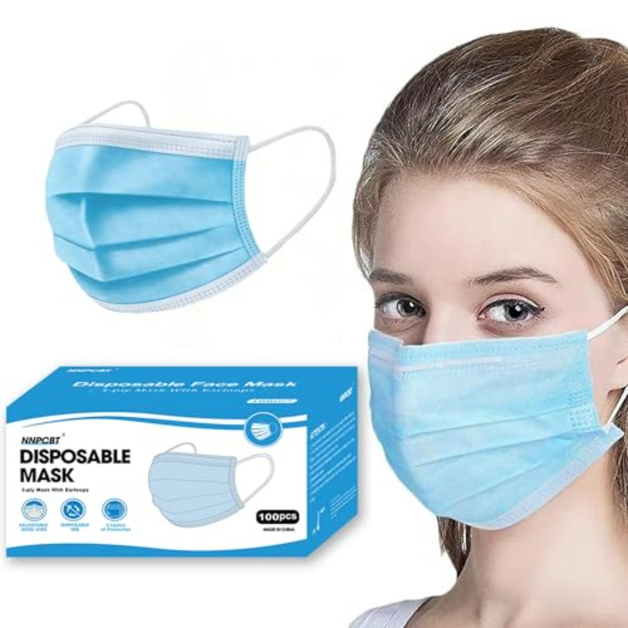 Blue Disposable Face Masks 100 - Disposable Mask Blue recension och pris