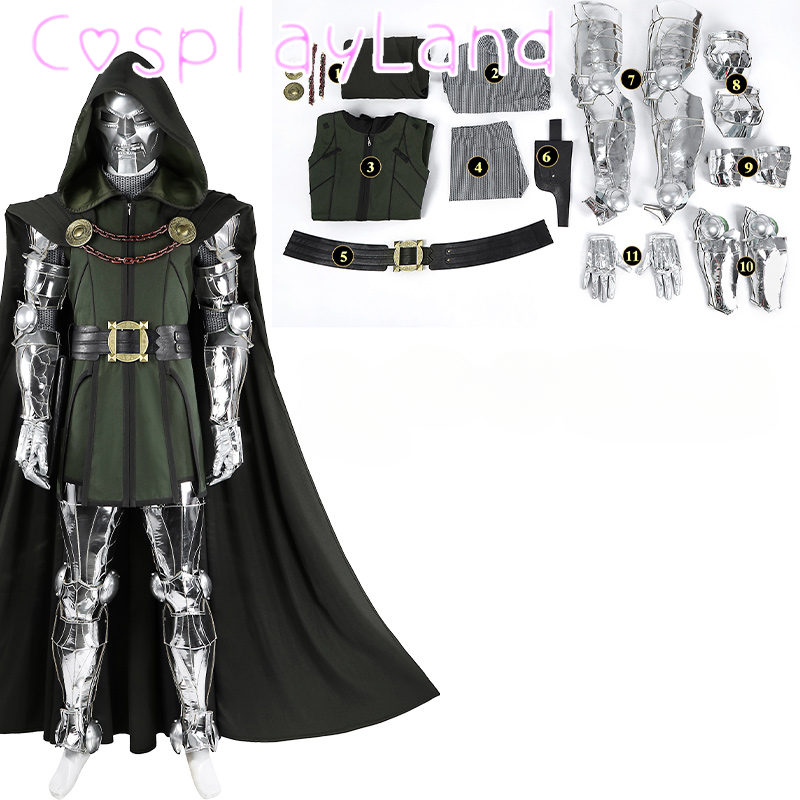 Black Doom Cosplay Costume Adu - Black Face Mask Pack recension och pris