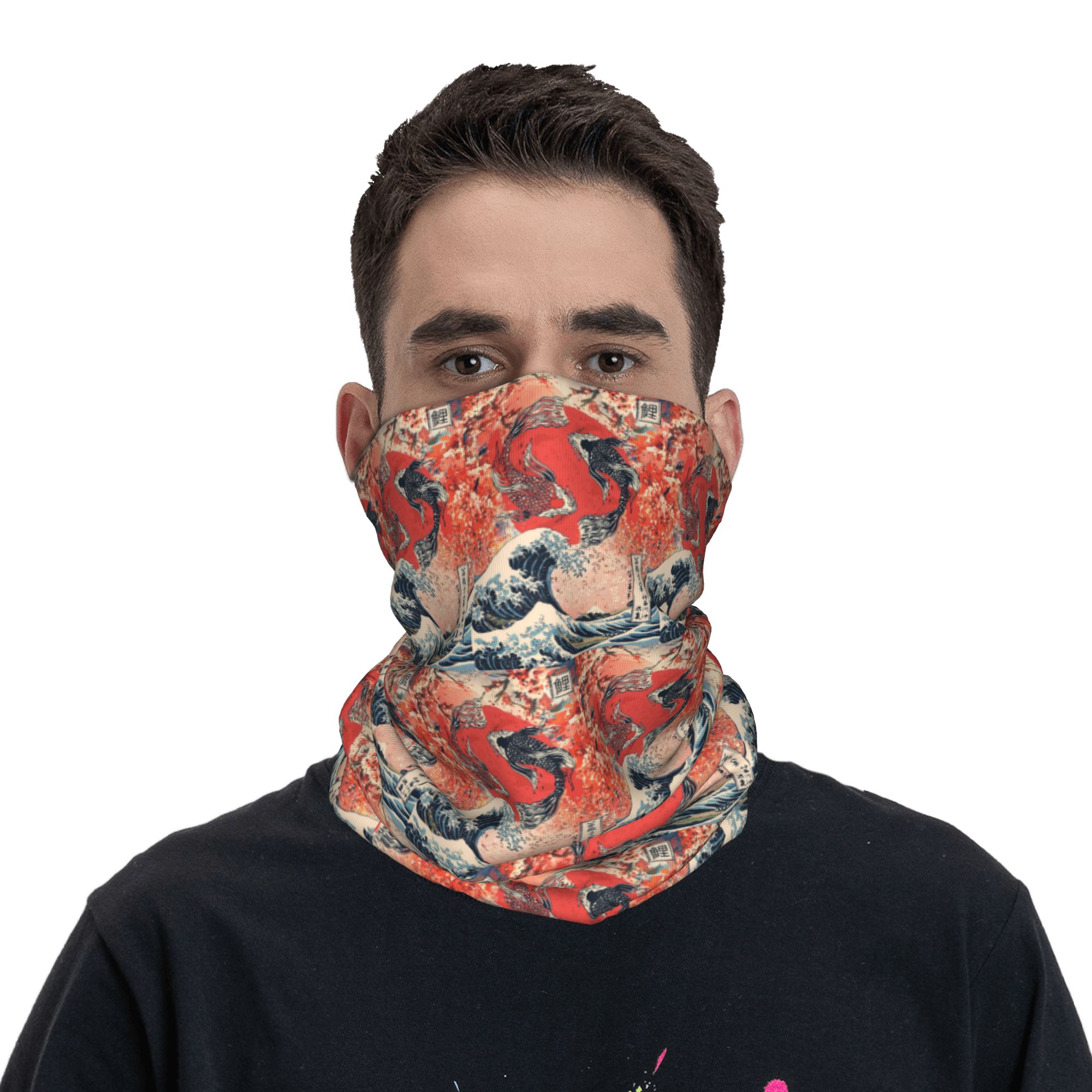 Koi Fish and Great Wave off Ka - Sports Mask Breathable recension och pris