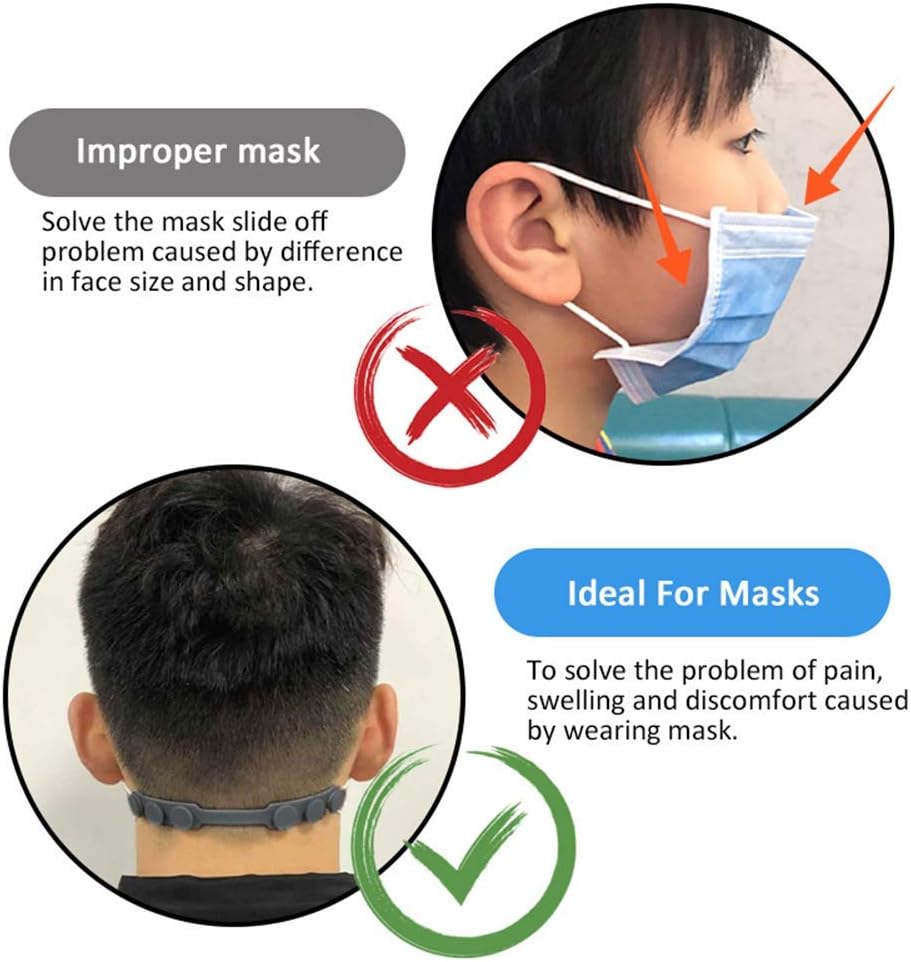 4 Pcs Silicone Ear Savers for  - Mask Ear Saver Strap recension och pris