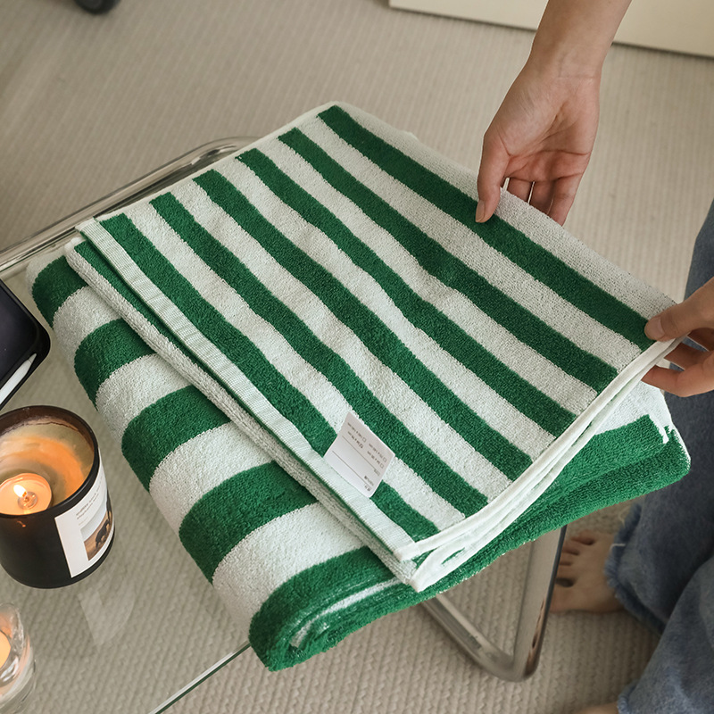 Stripe Pure Towels Absorbent T - Cloth Face Mask Washable recension och pris
