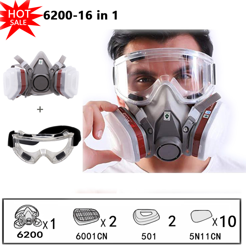 6200 Chemical Half Face Dustpr - Dust Mask Construction recension och pris