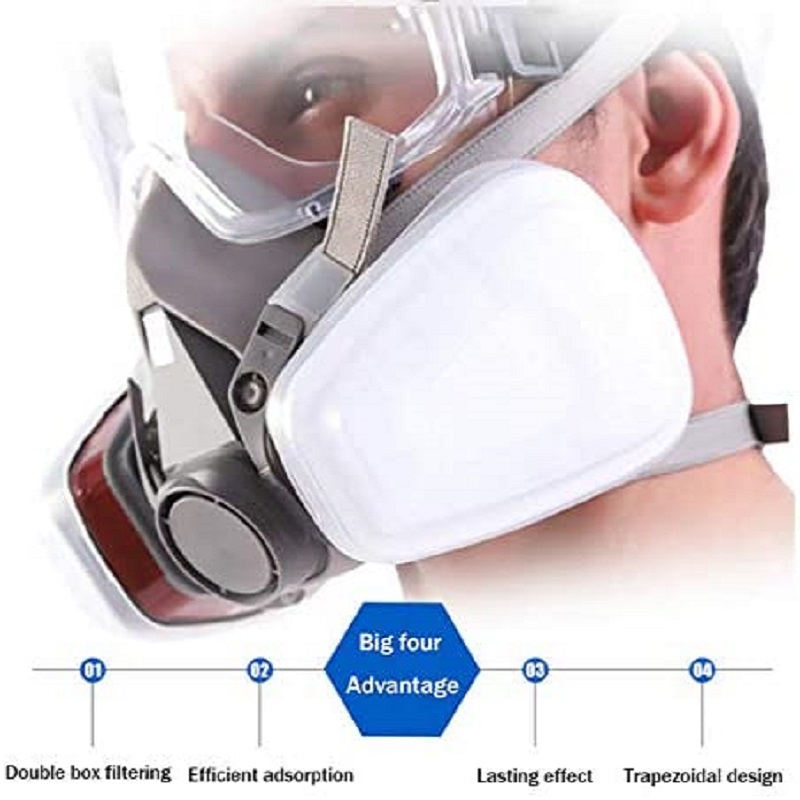 6200 Chemical Half Face Dustpr - Dust Mask Construction recension och pris
