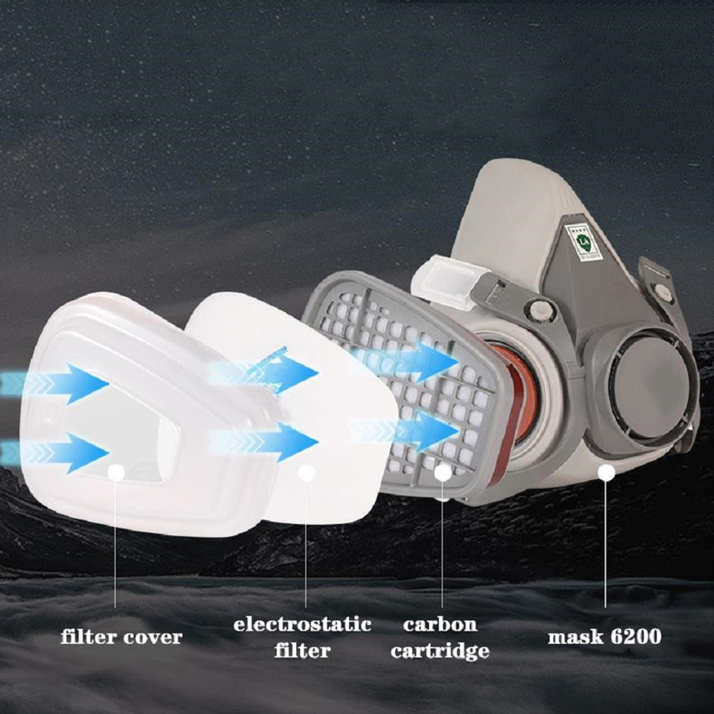 6200 Chemical Half Face Dustpr - Dust Mask Construction recension och pris