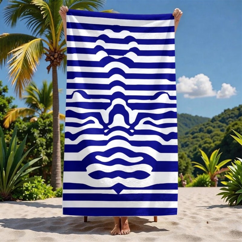 Large Abstract Striped Face Be - Cloth Face Mask Washable recension och pris