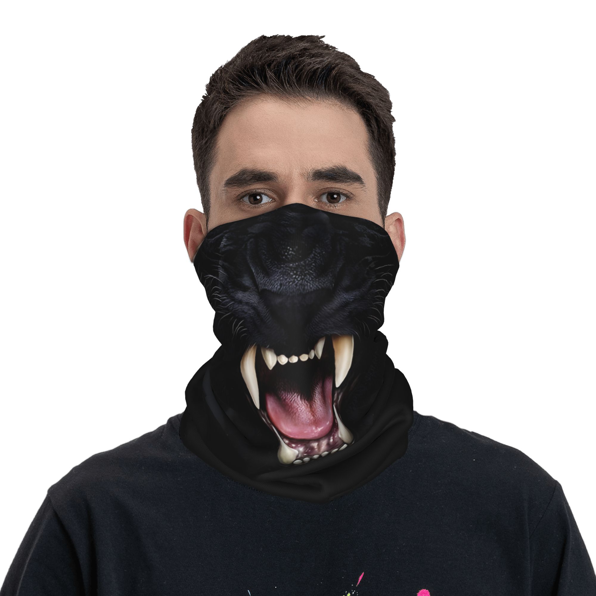 Custom Black Panther Animal He - Neck Gaiter Face Cover recension och pris
