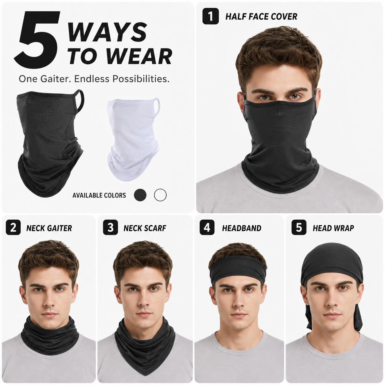 Breathable Quick-Dry Neck Gait - Respirator Half Face recension och pris