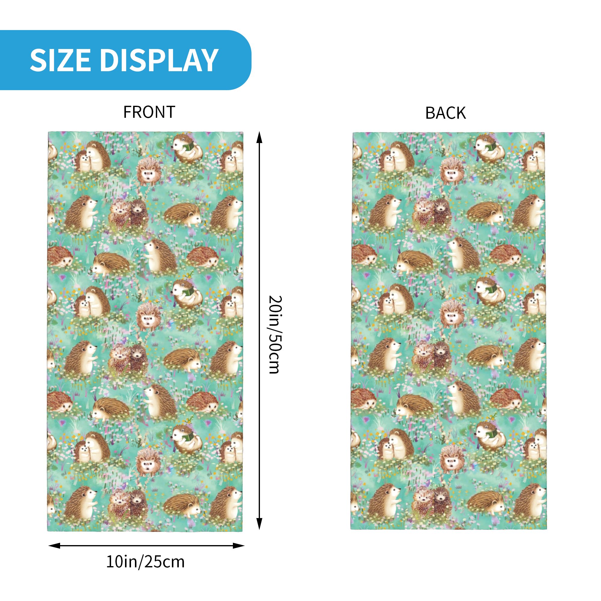 Autumn Hedgehog Spring Floral  - Neck Gaiter Face Cover recension och pris