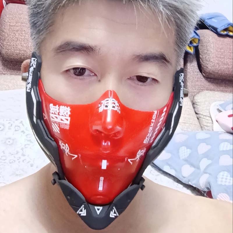 Cyber Punk Half Face Mask Mech - Respirator Half Face recension och pris