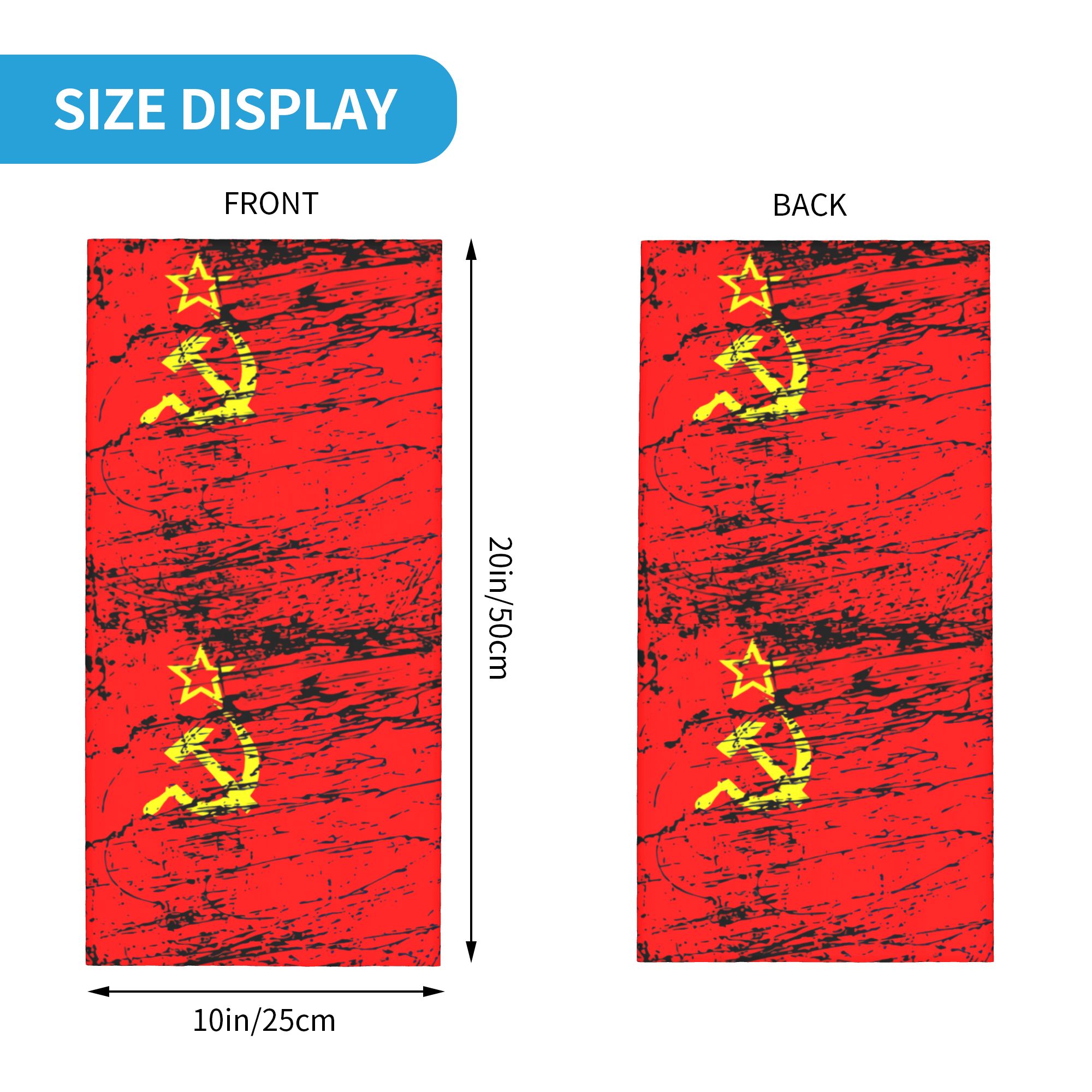 Russian Flag Soviet Union USSR - Neck Gaiter Face Cover recension och pris