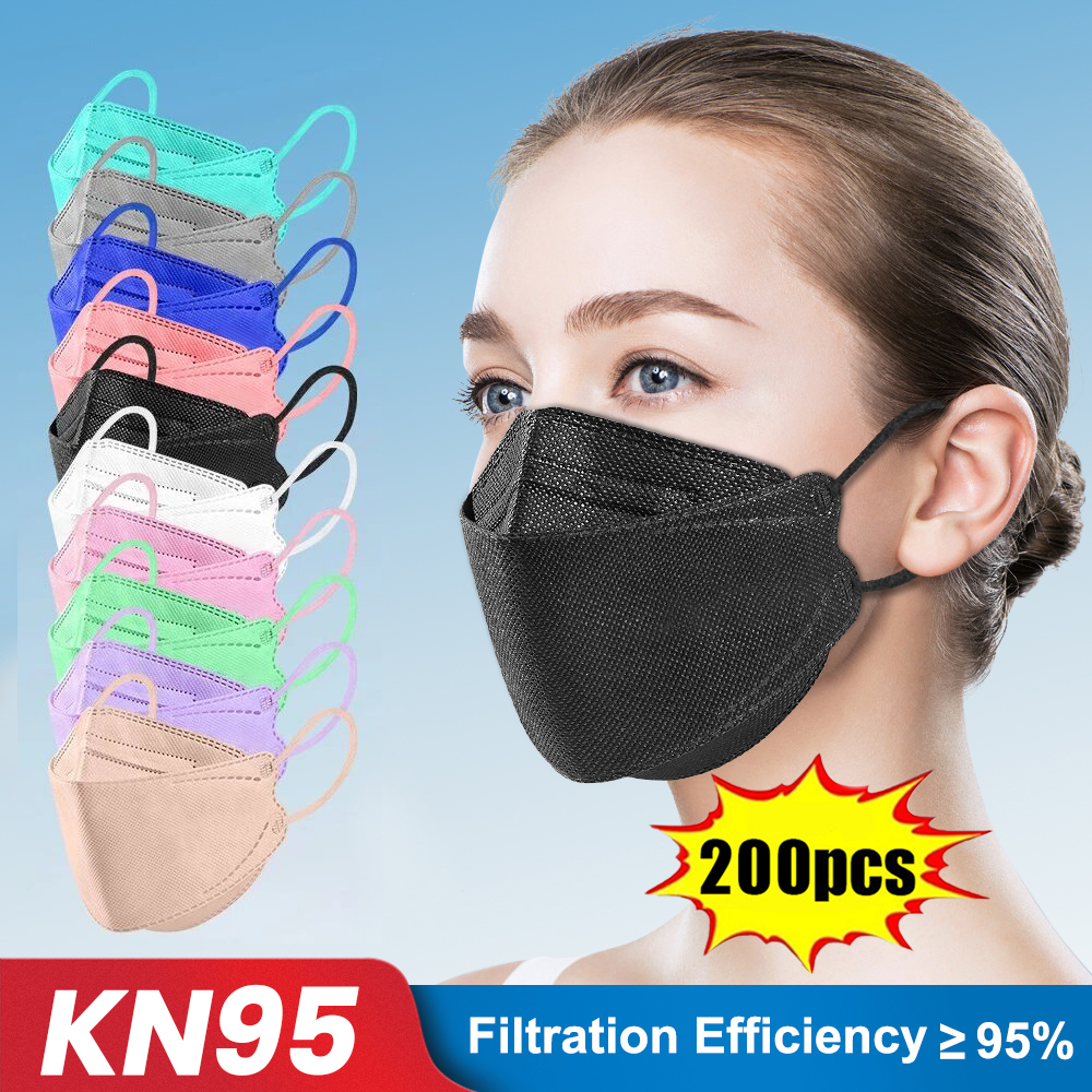 10-200pcs ffp2 mascarillas CE  - Disposable Surgical Mask recension och pris