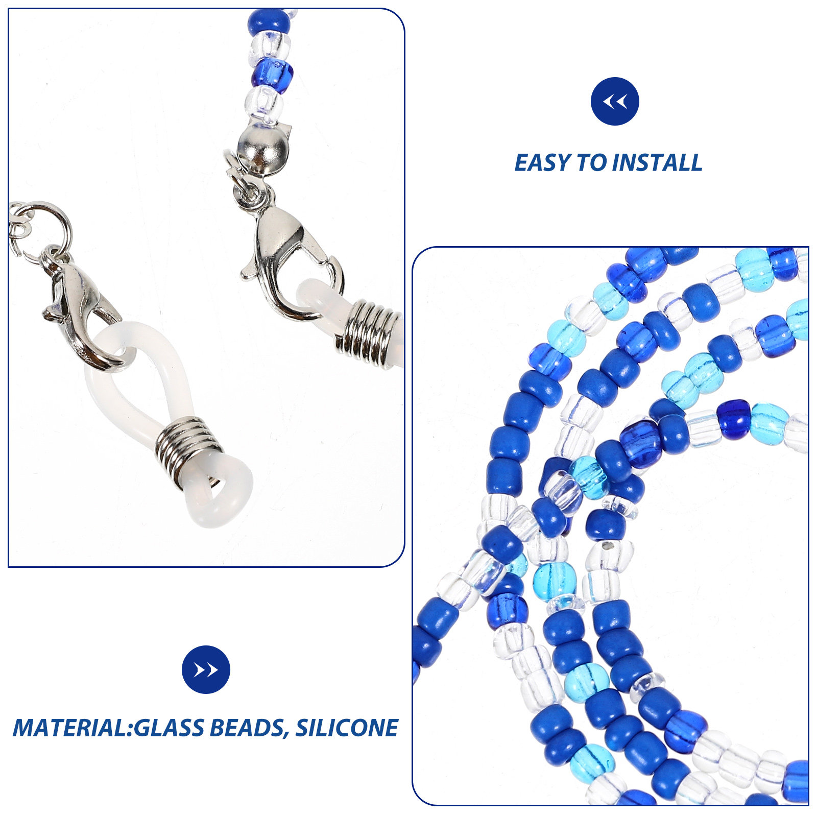 5Pcs Glasses Chain for Women B - Mask Chain Holder recension och pris
