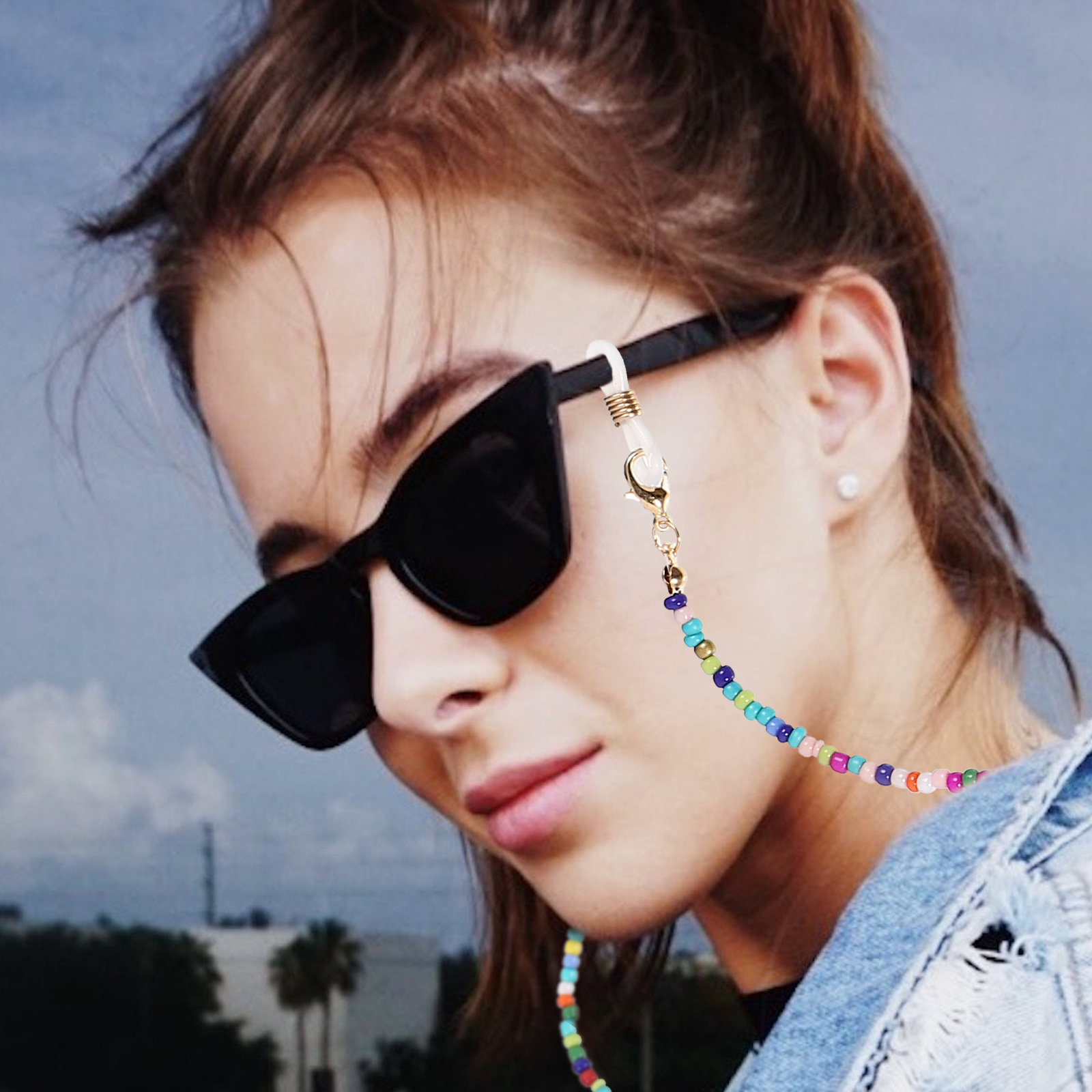 5Pcs Glasses Chain for Women B - Mask Chain Holder recension och pris