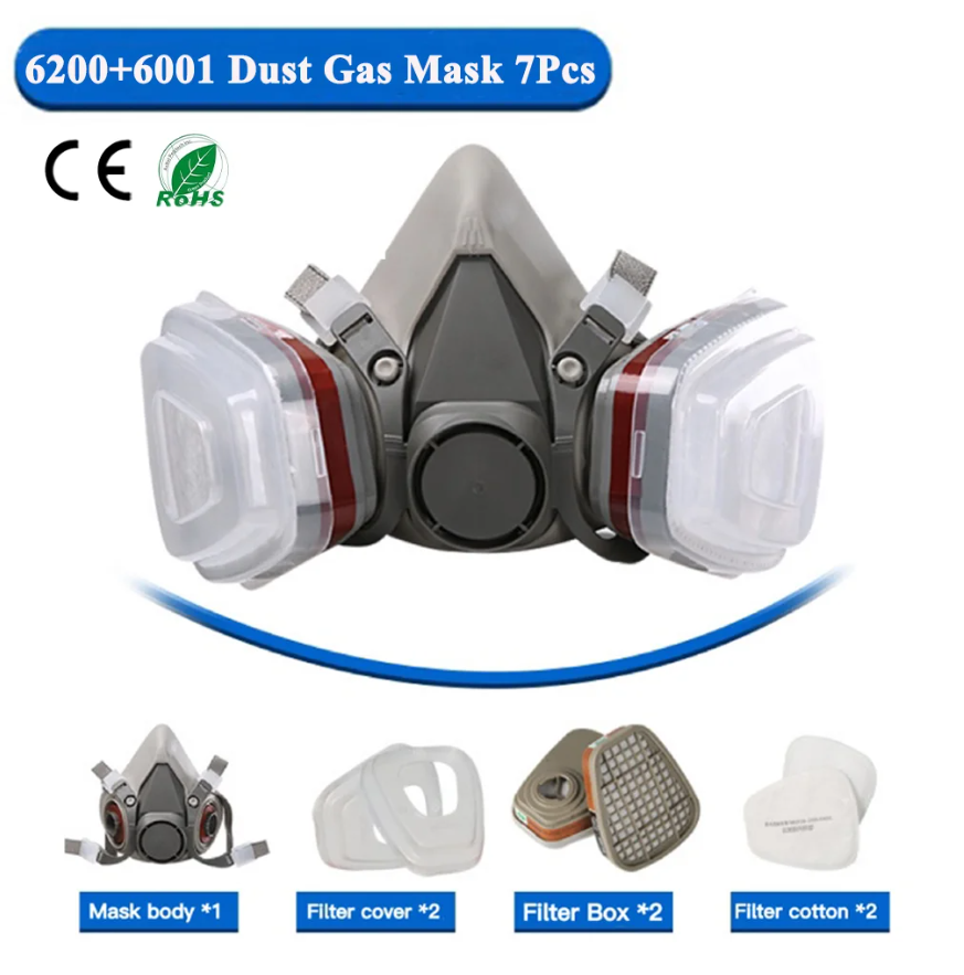 6200 Respirator Dust Gas Mask  - Face Mask Storage Box recension och pris