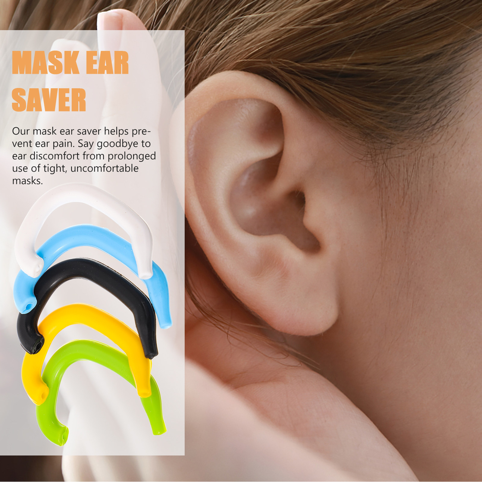 5Pcs Silicone Mask Ear Saver S - Mask Ear Saver Strap recension och pris