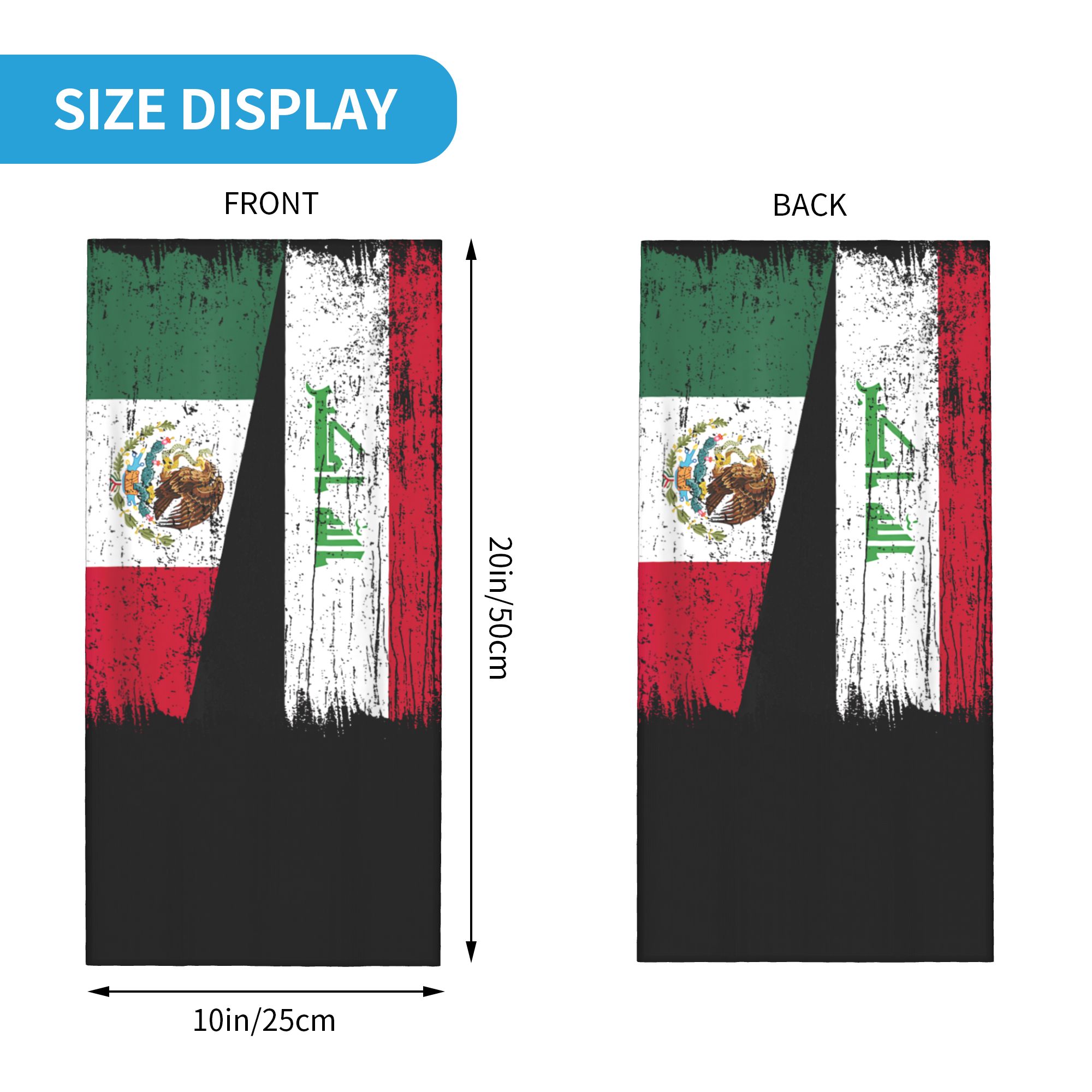 Iraq Flag Merchandise Bandana  - Sports Mask Breathable recension och pris