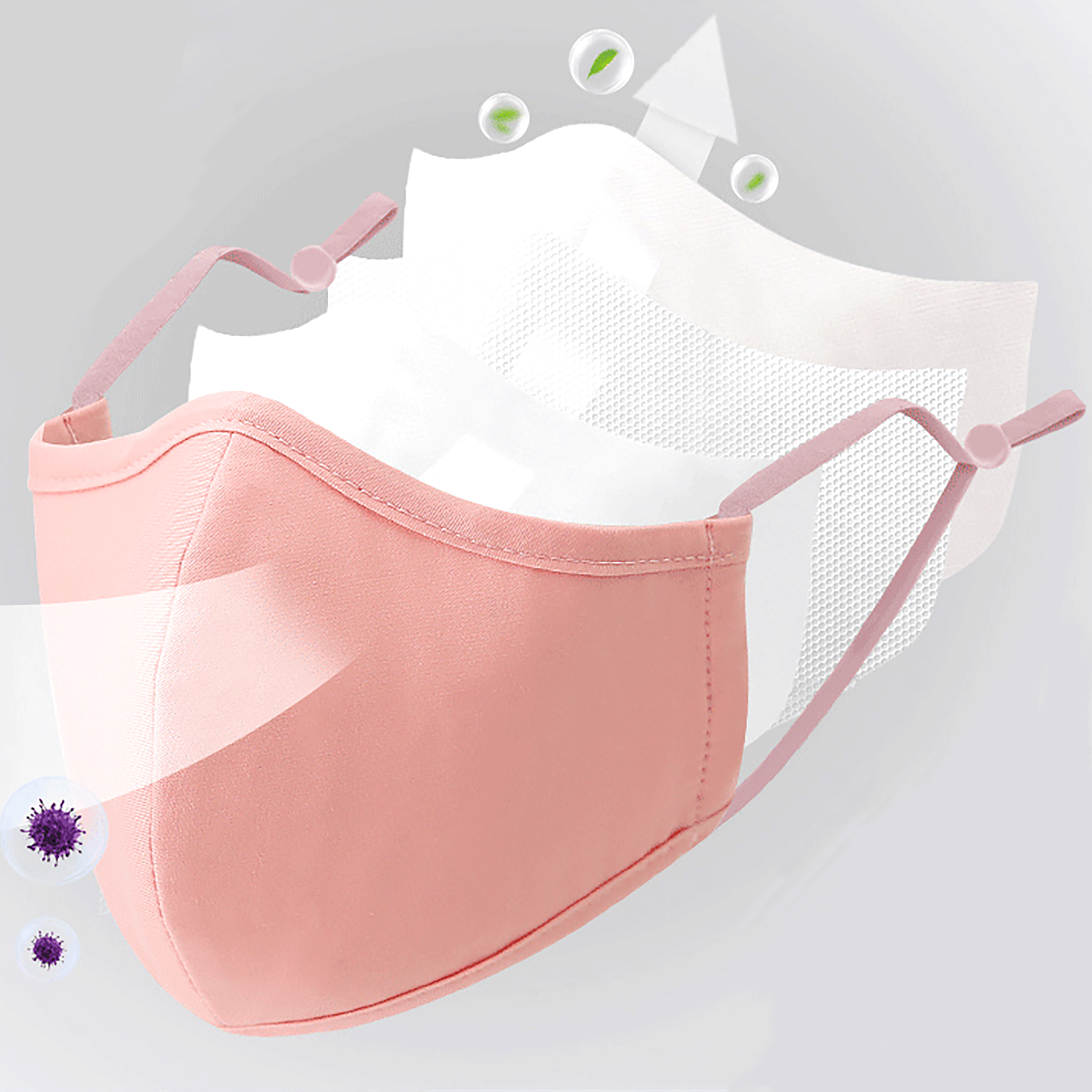 4 Styles New Upgrade Cotton Fa - Cloth Face Mask Washable recension och pris