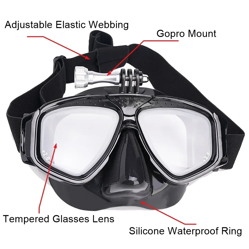 Scuba Diving Mask with Camera  - Mask Lanyard Adjustable recension och pris
