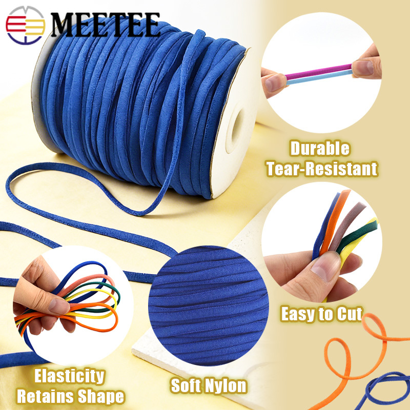 20/30M 3mm 5mm Elastic Cord Ro - Mask Lanyard Adjustable recension och pris