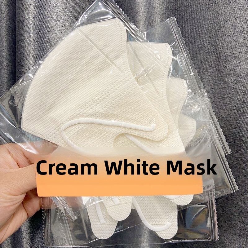 Milk White Breathable Thin Ste - Disposable Surgical Mask recension och pris