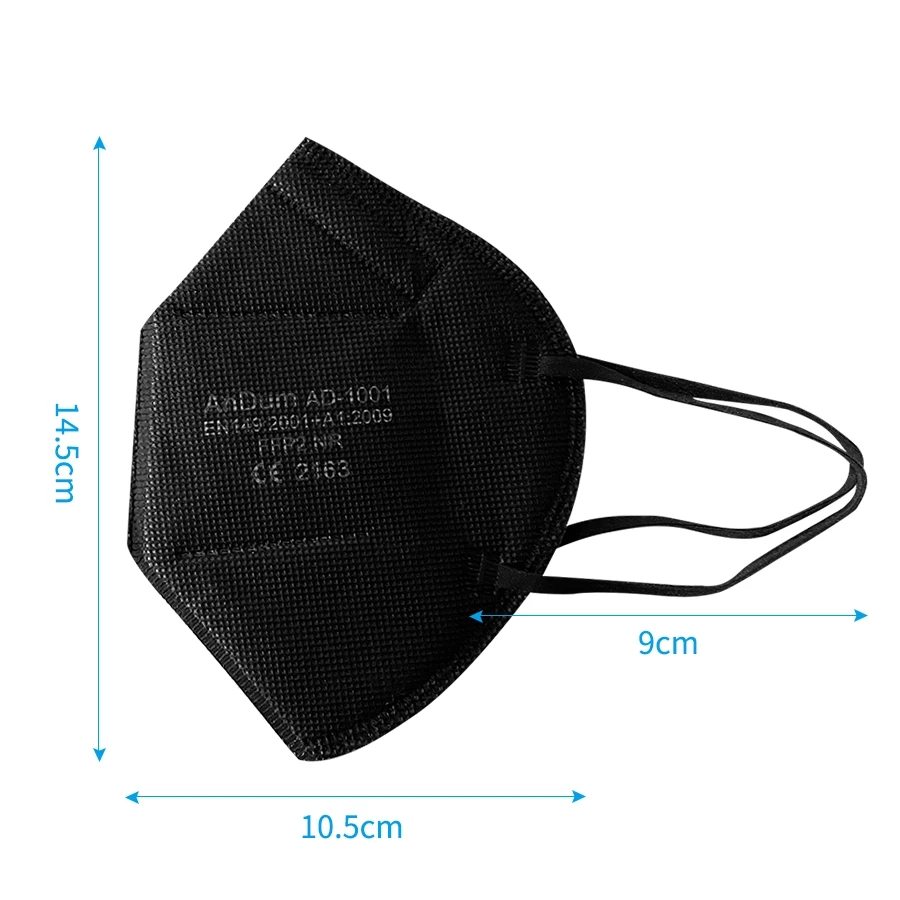 10PCS FFP2 Mask CE Approved Fi - Respirator Half Face recension och pris