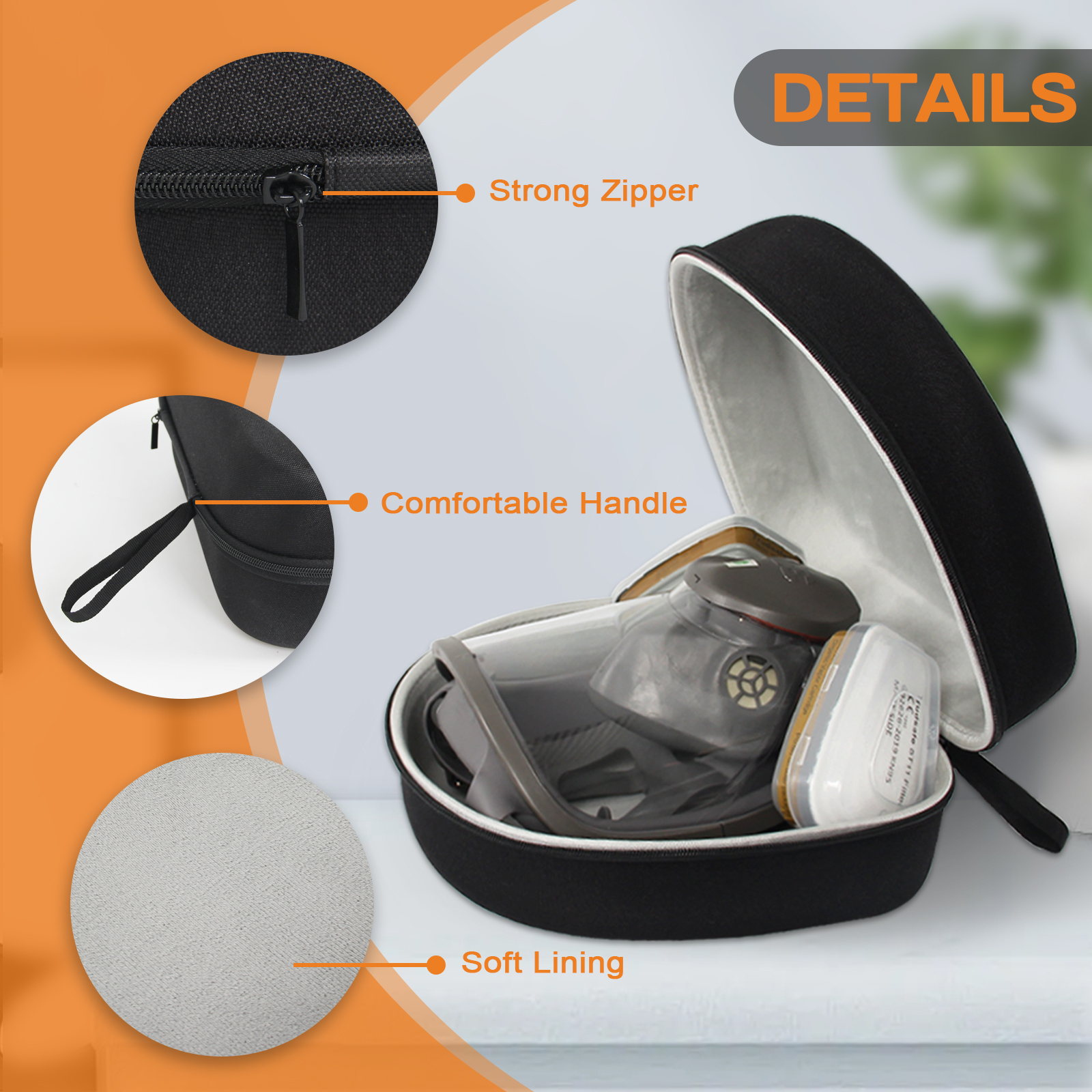 Hard Protective Travel Case fo - Mask Case Hard Shell recension och pris