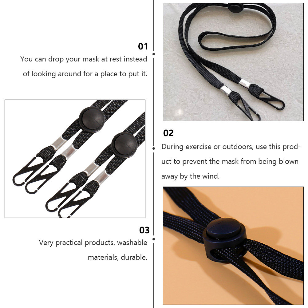 12Pcs Face Mask Lanyard Anti-F - Mask Ear Saver Strap recension och pris