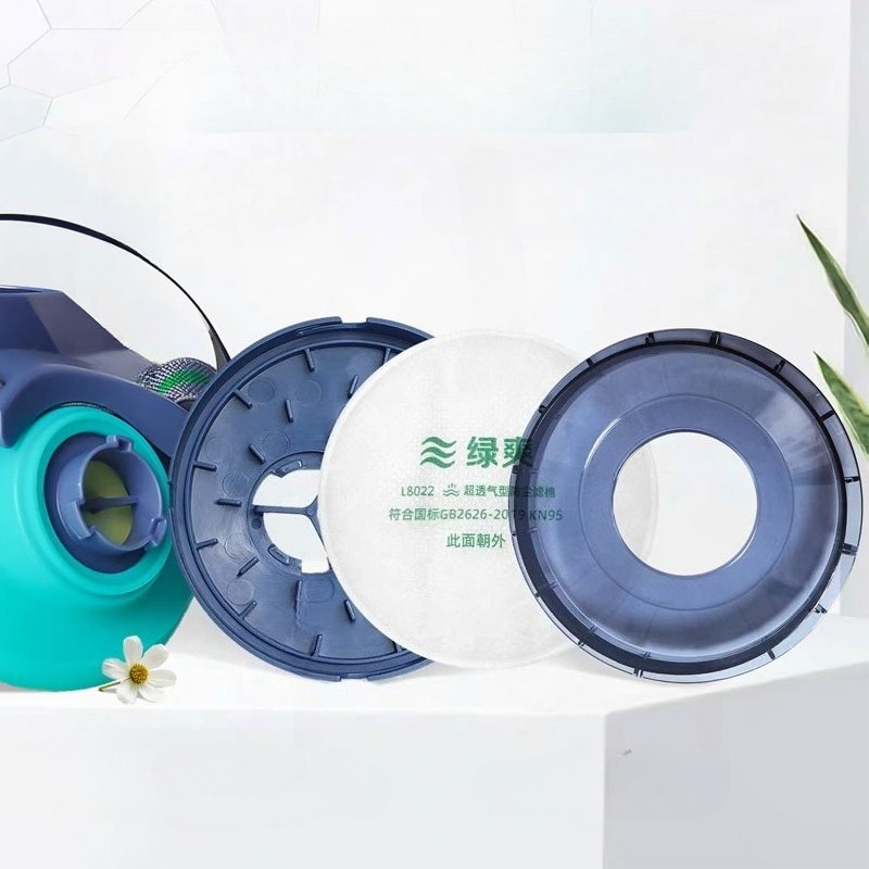 Dual Filter Silicone Half Face - Kn95 Respirator Mask recension och pris