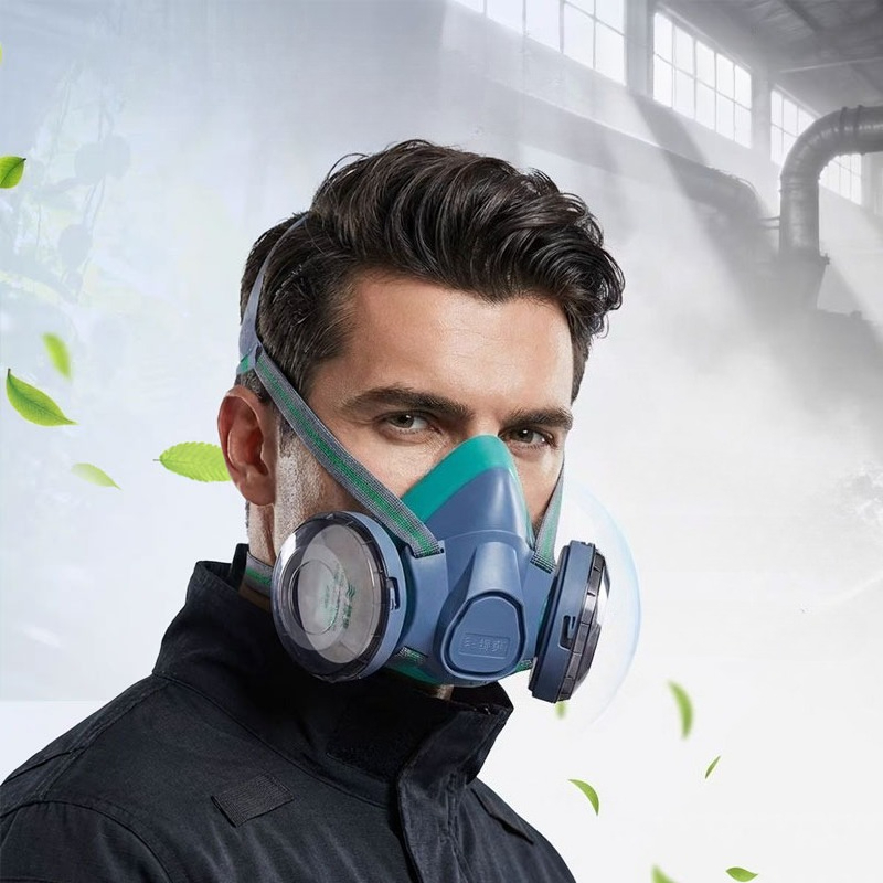 Dual Filter Silicone Half Face - Kn95 Respirator Mask recension och pris