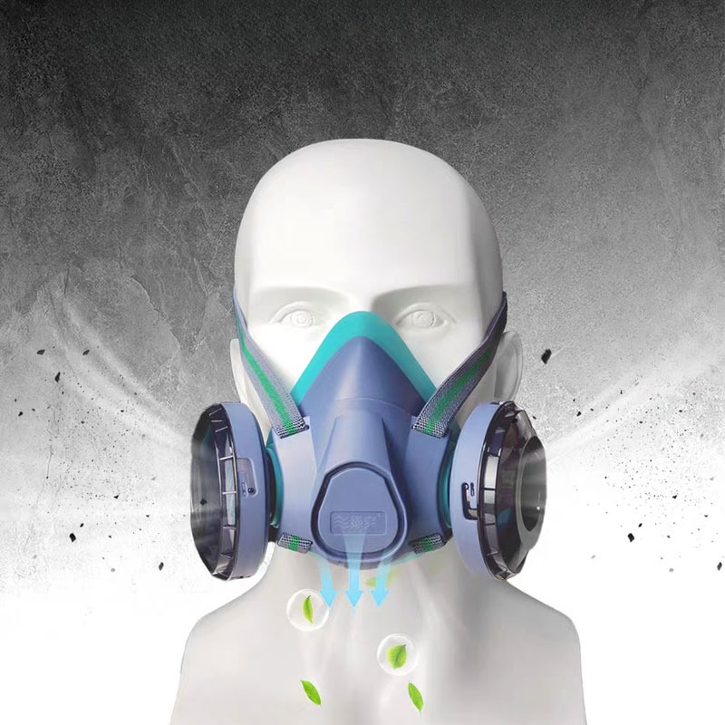 Dual Filter Silicone Half Face - Kn95 Respirator Mask recension och pris