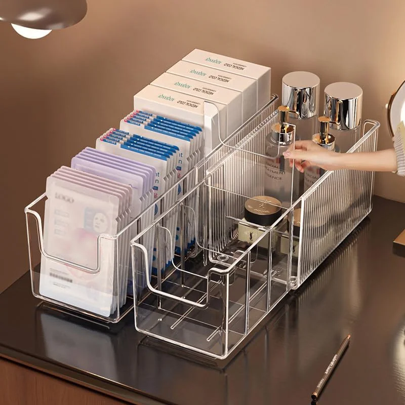 Extendable Acrylic Makeup Orga - Face Mask Storage Box recension och pris