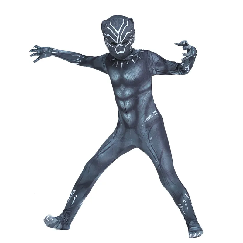 3-12Y Boy's Black Panther Cost - Black Face Mask Pack recension och pris