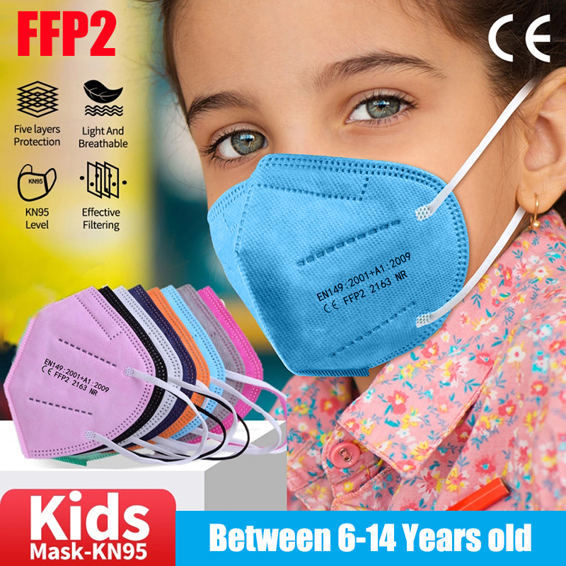10-100pcs Kids KN95 Mask Child - Disposable Surgical Mask recension och pris